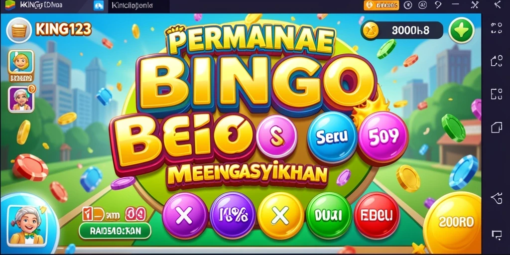 Screenshot KING123 menampilkan gameplay Bingo yang seru dan interaktif.