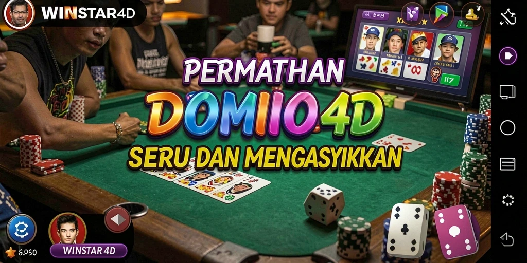 Tampilan gameplay Domino yang menarik dan interaktif.